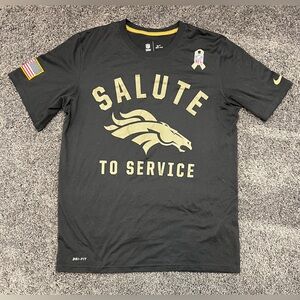 Denver Broncos Nike Salute To Service Shirt Men’s Medium Dri-Fit NFL Military